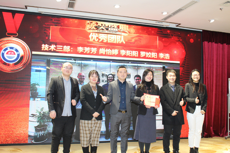 12月份技術部優秀團隊